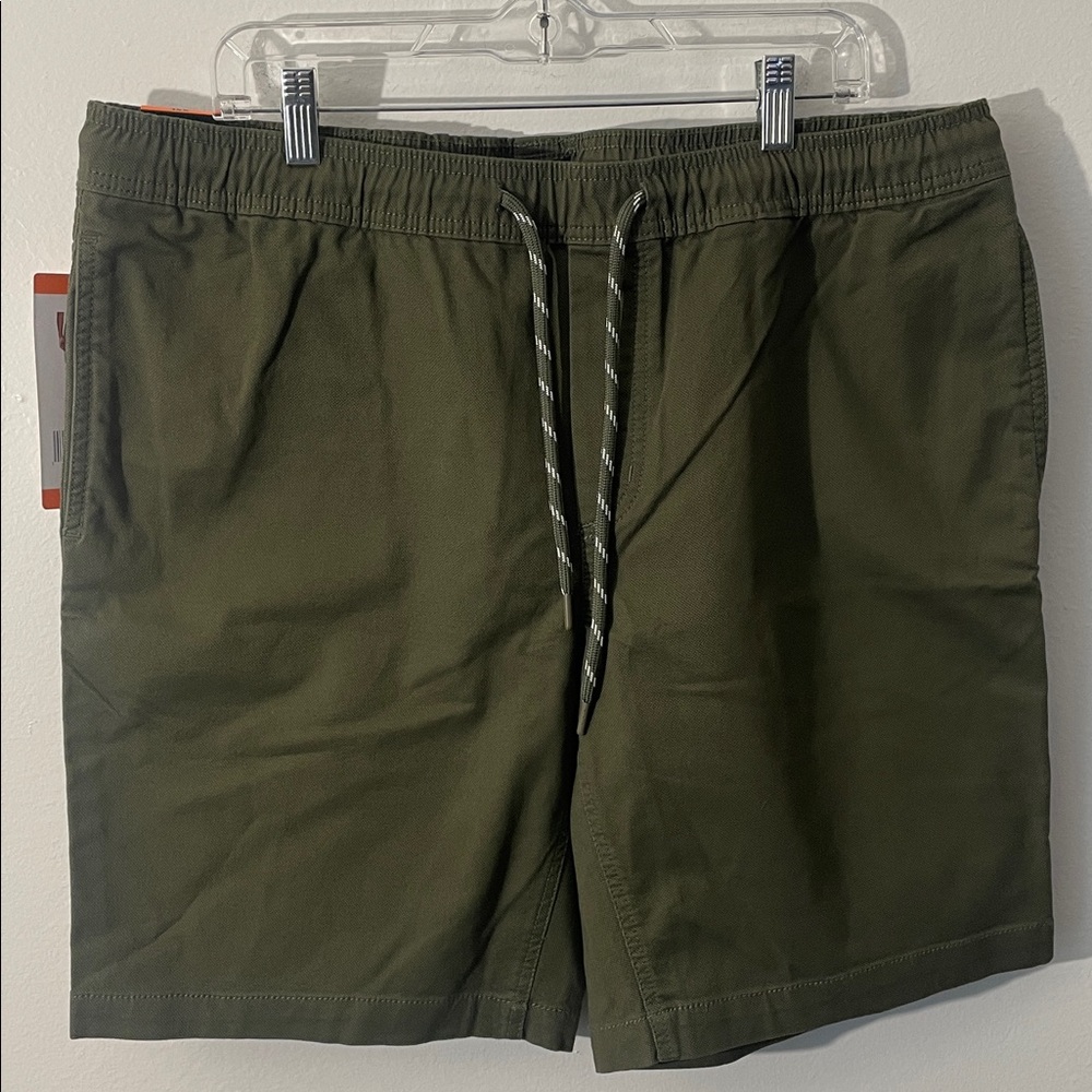 Buffalo David Bitton Men's Henry Drawstring Pull-On Short as1, Alpha, XXL Green